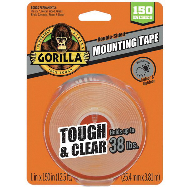 6036002 Mounting Tape, 150 in L, 1 in W, Clear