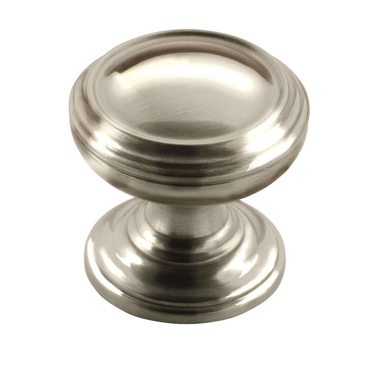Amerock BP55342PN Cabinet Knob, Transitional, 1-1/4 in, Zinc, Polished Nickel