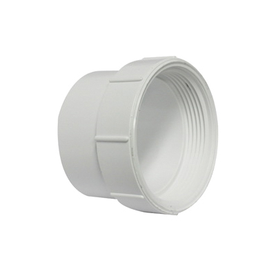 193703S Cleanout Adapter, 3 in, Spigot x FNPT, PVC, White