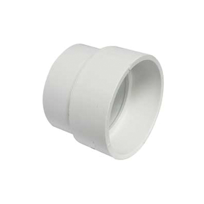 414210BC Adapter Coupling, 4 in, Hub, PVC, White