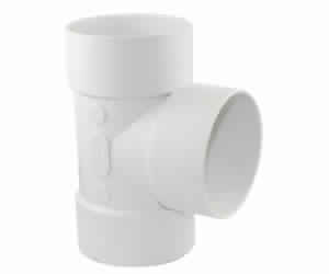414103BC Sewer Pipe Tee, 3 in, Hub, PVC