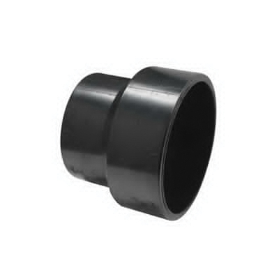 103026BC Reducing Pipe Coupling, 4 x 3 in, Hub, ABS, Black, 40 Schedule