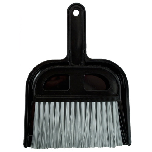 DETAILER'S CHOICE 4B320 Whisk Broom and Dust Pan, Black - 2