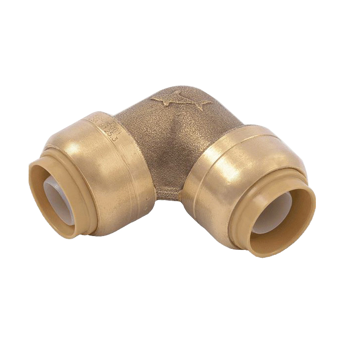 U248A Pipe Elbow, 1/2 x 1/2 in, 90 deg Angle, Brass, 200 psi Pressure