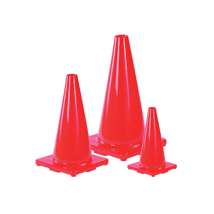 10073409 Safety Cone, 18 in H Cone, Bright Orange Cone
