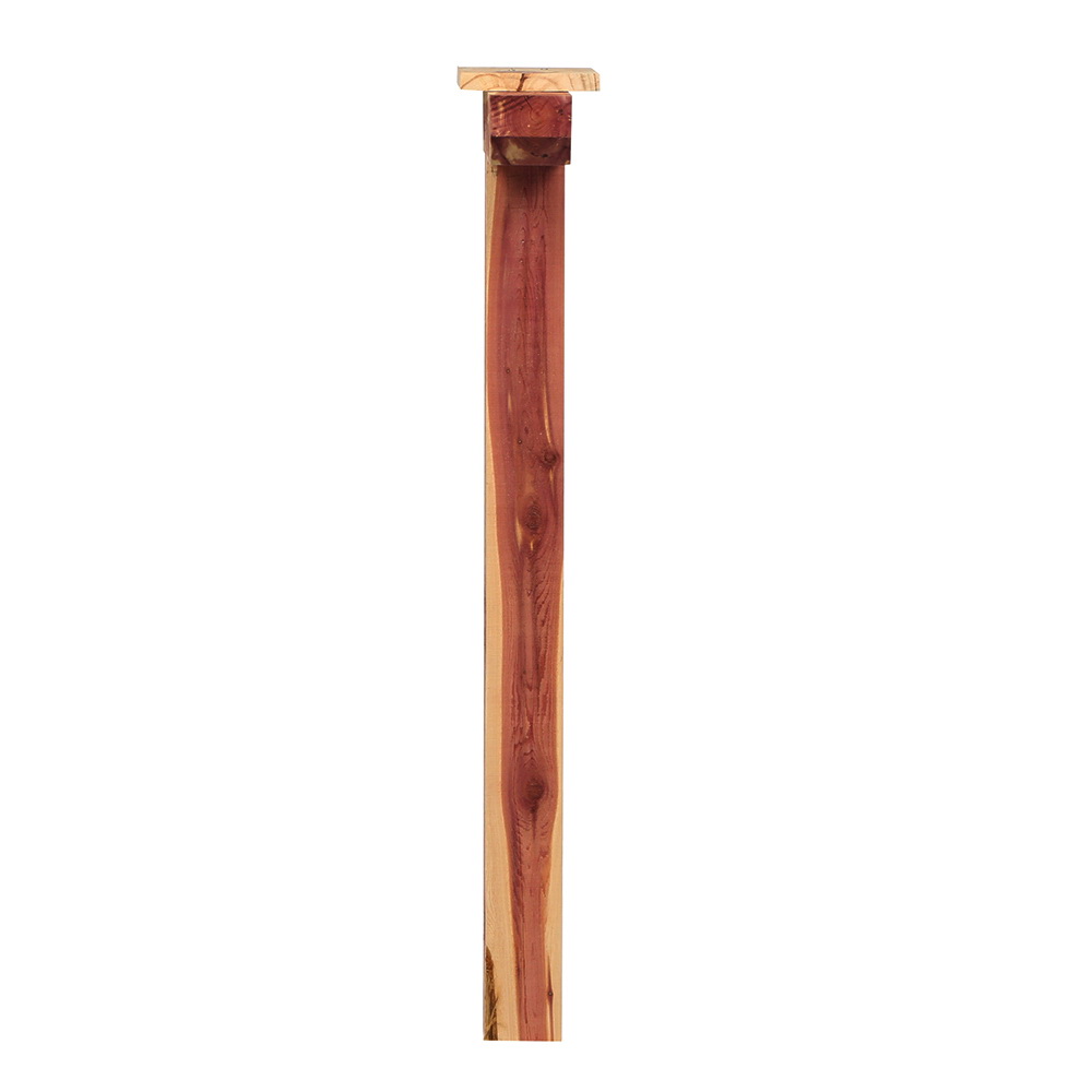 Gibraltar Mailboxes DPK00000 Mailbox Post, 16 in L, 6 in W, 43.3 in H, Cedar Wood, Natural - 4