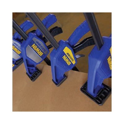 Irwin QUICK-GRIP 1964718 Medium-Duty Bar Clamp/Spreader, 300 lb, 12 in Max Opening Size, 3-3/16 in D Throat