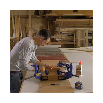 Irwin QUICK-GRIP 1964718 Medium-Duty Bar Clamp/Spreader, 300 lb, 12 in Max Opening Size, 3-3/16 in D Throat