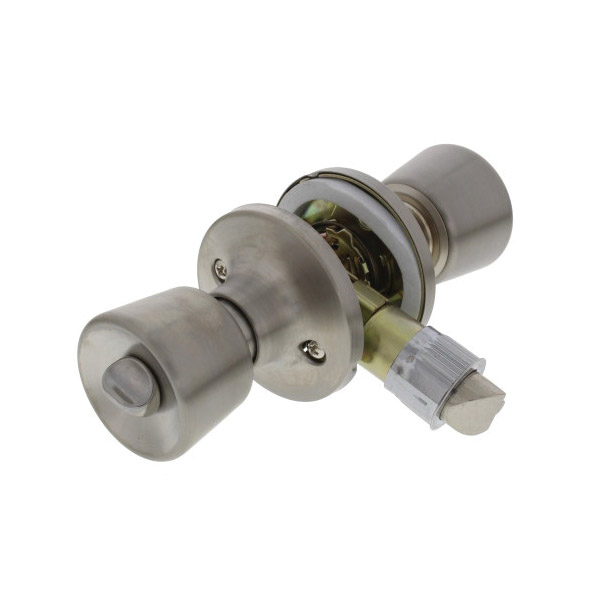 ULTRA SECURITY 84261 Tulip Knob Door Lock Entry Set, Stainless Steel - 4