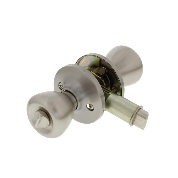 ULTRA SECURITY 84263 Privacy Tulip Door Knob, Brass, Stainless Steel - 2