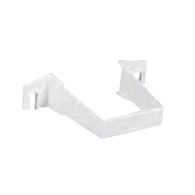 T0534 Downspout Clip, Vinyl, White