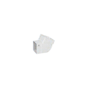 T1525 Gutter Square Elbow, Vinyl, Brown