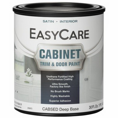 EasyCare CABSED-GL Cabinet/Door and Trim Paint, Water Base, Satin Sheen, Deep, 1 gal