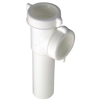 Master Plumber 453-381 Pipe Tee, 1-1/4 x 1-1/2 in, Plastic, White