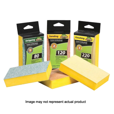 4631 Premium Sanding Sponge, 3 in L, 5 in W, 60 Grit, Coarse, Aluminum Oxide Abrasive