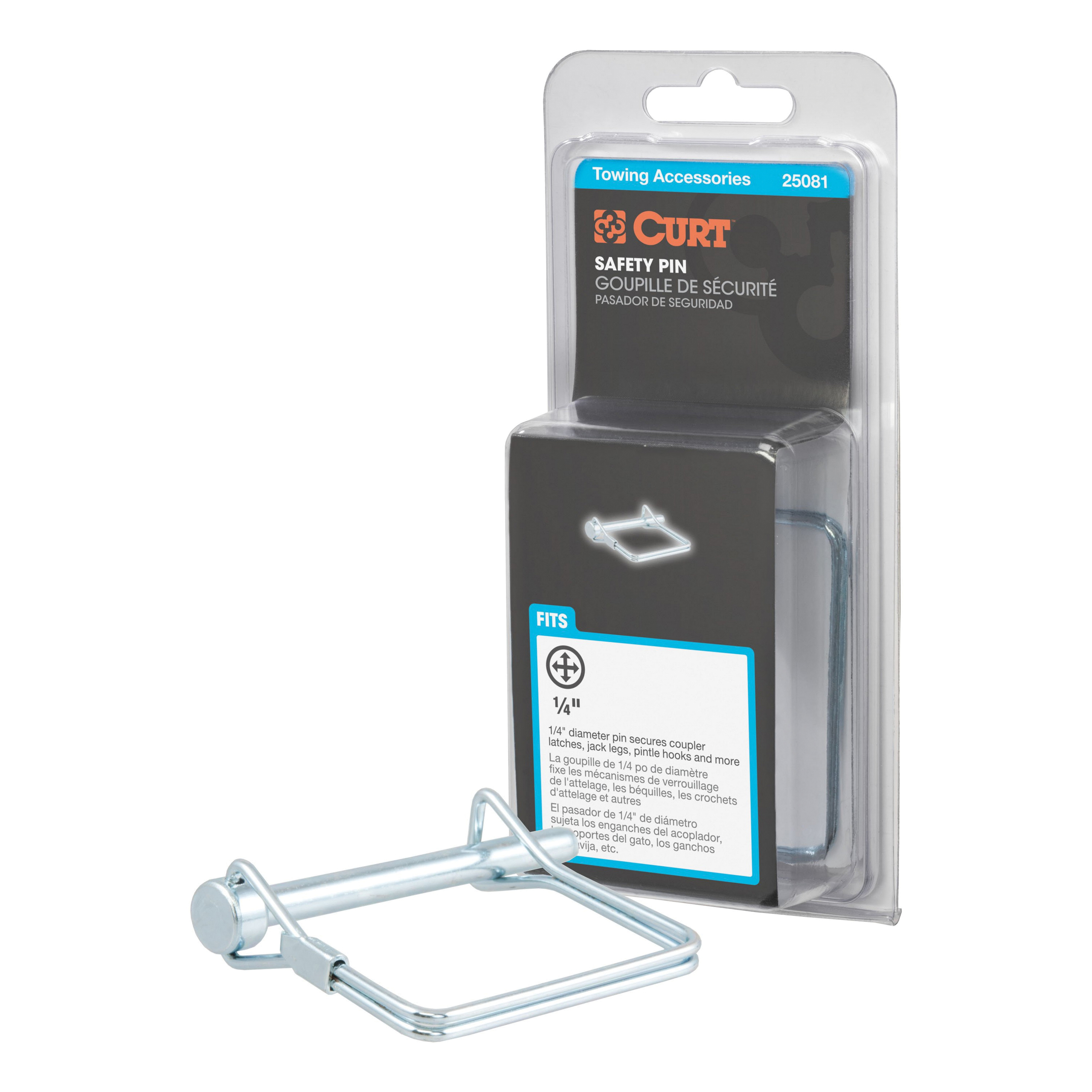 さくらんぼ様　curTホワイト CURT Anti-Rattle Hitch Pin and Shim (Fits 1-1/4