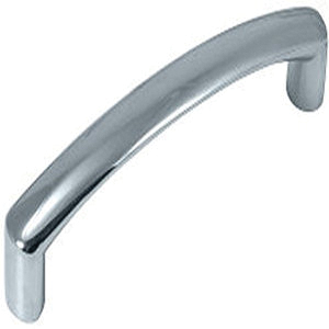 Aventura Series 74626 Cabinet Pull, 104 mm L Handle, 23 mm H Handle, Zinc, Polished Chrome