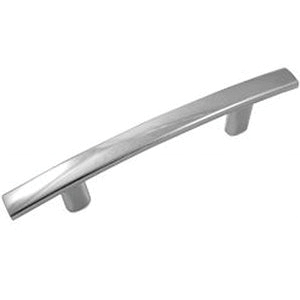 Contempo Series 55726 Cabinet Pull, 133 mm L Handle, 25 mm H Handle, 0.98 in Projection, Zinc, Polished Chrome