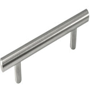 Melrose Series 87011 Cabinet Pull, 127 mm L Handle, 32 mm H Handle, Steel, Brushed Satin Nickel