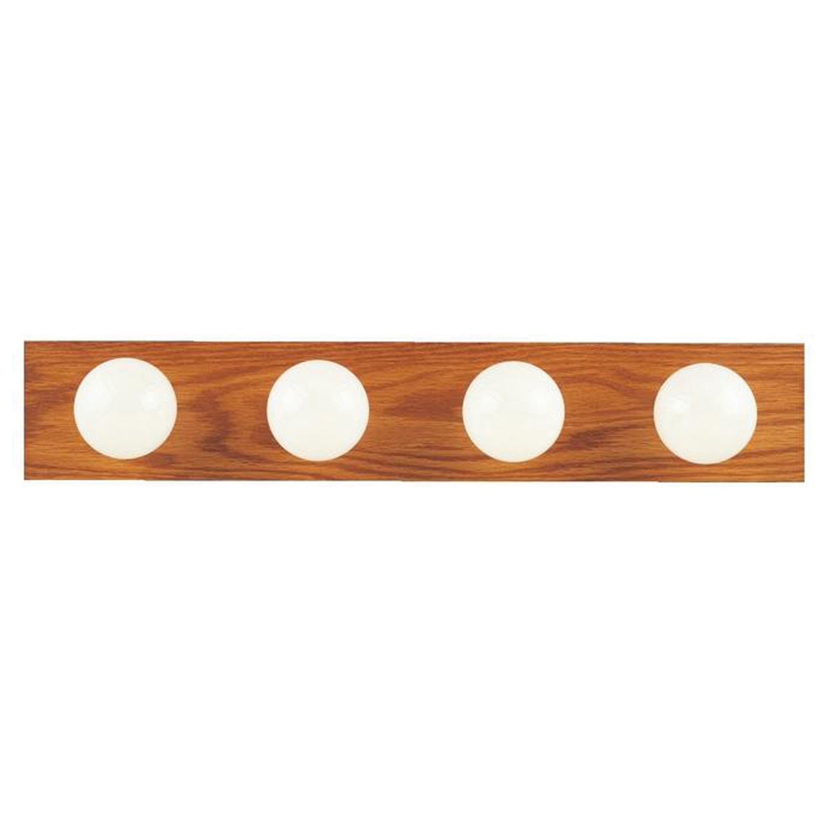 Westinghouse 66443 Bath Bar Light Fixture, 100 W, 4-Lamp, LED Lamp, Oak Fixture, Polished Brass Fixture