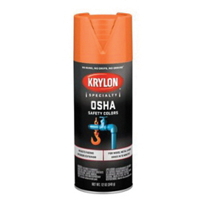 K02410777 Safety Spray Paint, Gloss, OSHA Safety Orange, 12 oz, Can