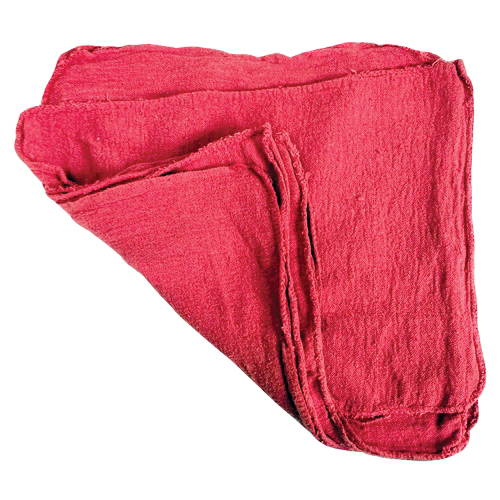 Detailer's Choice 3-5368 Shop Towel, Red, 13 x 14 in, Cotton