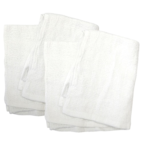 Detailer's Choice 3-685-58 Terry Towel, 14 in L, 17 in W, White