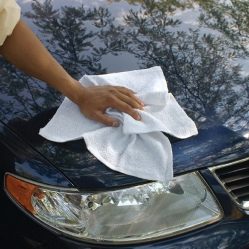 Detailer's Choice 3-685-58 Terry Towel, 14 in L, 17 in W, White