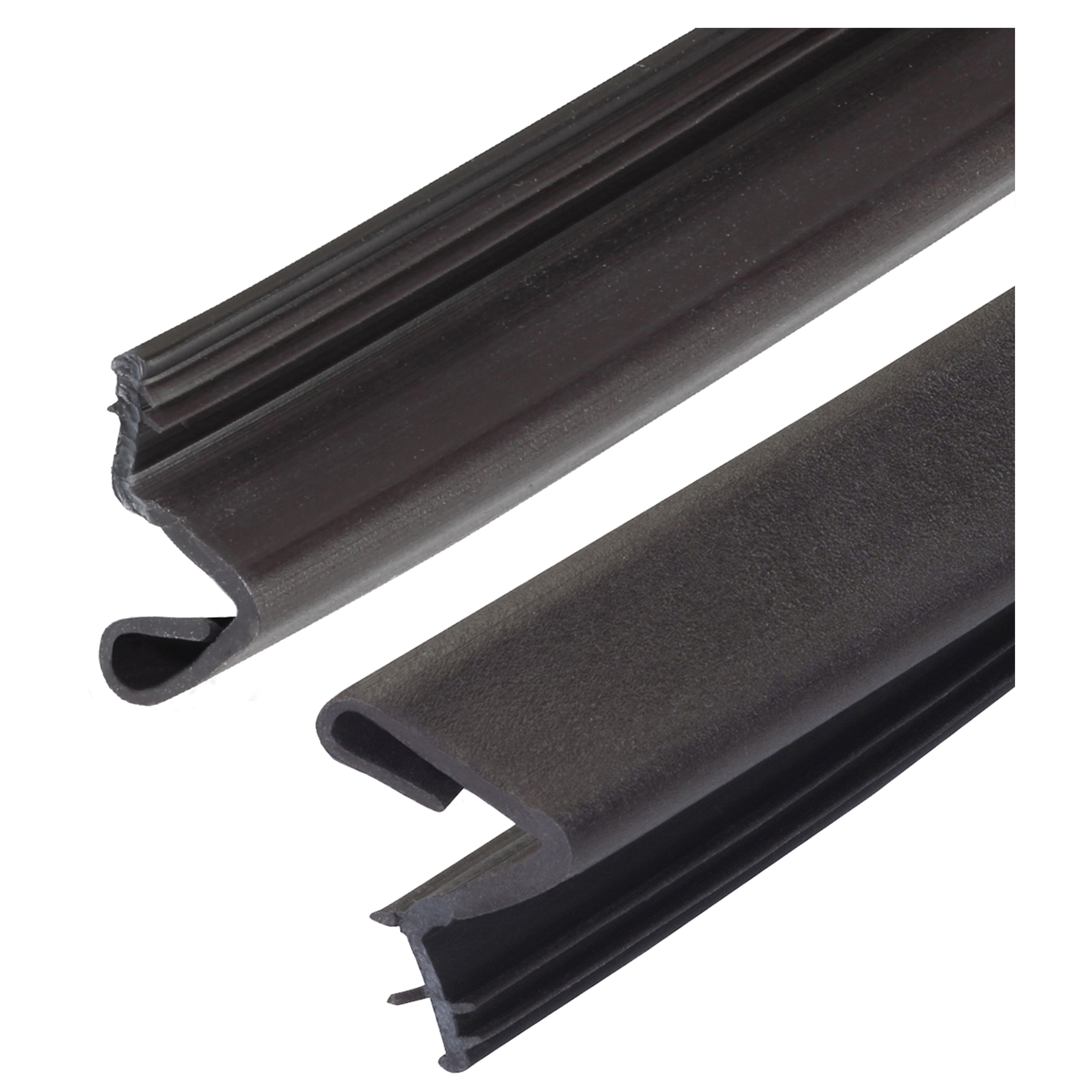 M-D 43347 Slide-On Door Seal, 1-1/8 in W, 81 in L, Rubber, Brown - 4