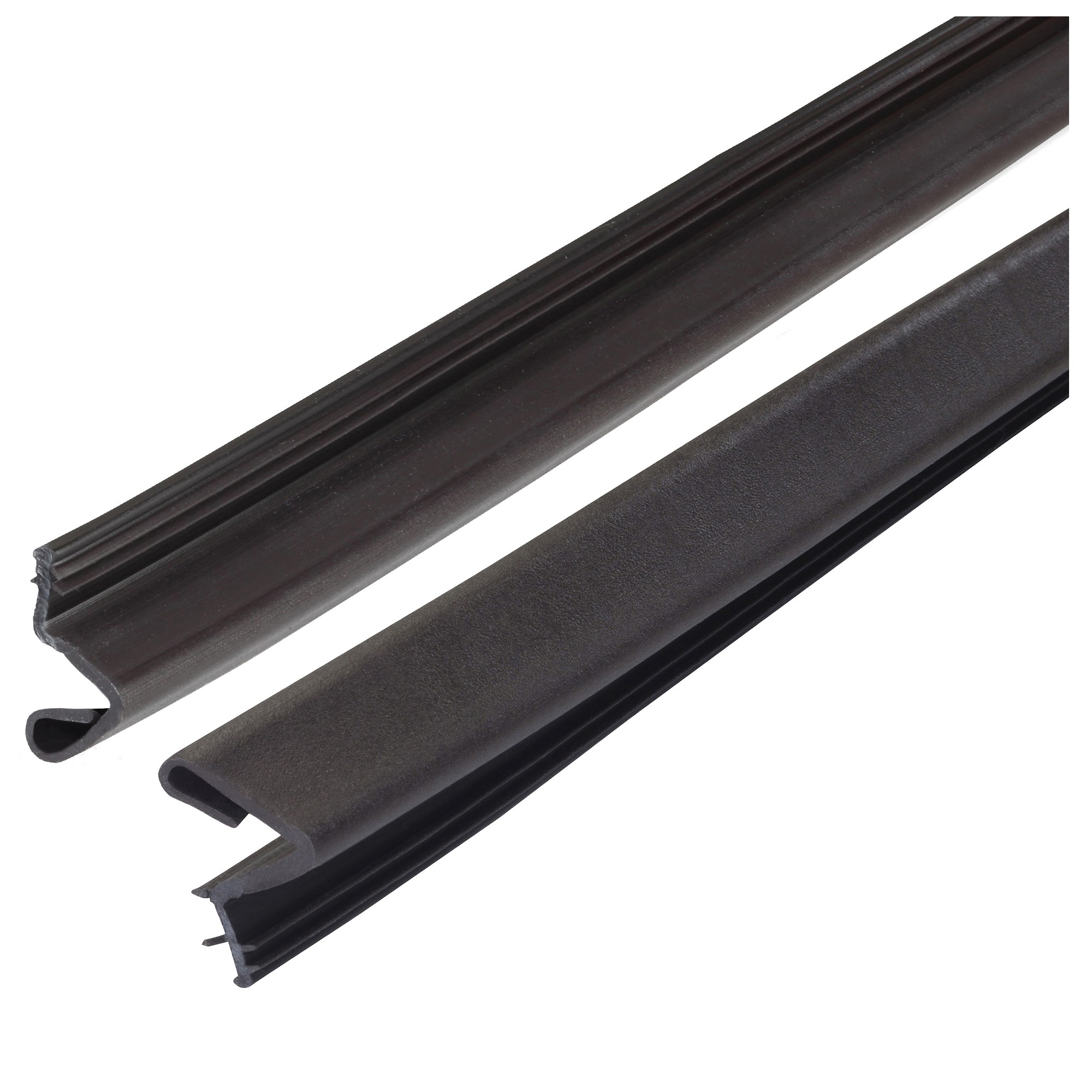 M-D 43347 Slide-On Door Seal, 1-1/8 in W, 81 in L, Rubber, Brown - 5