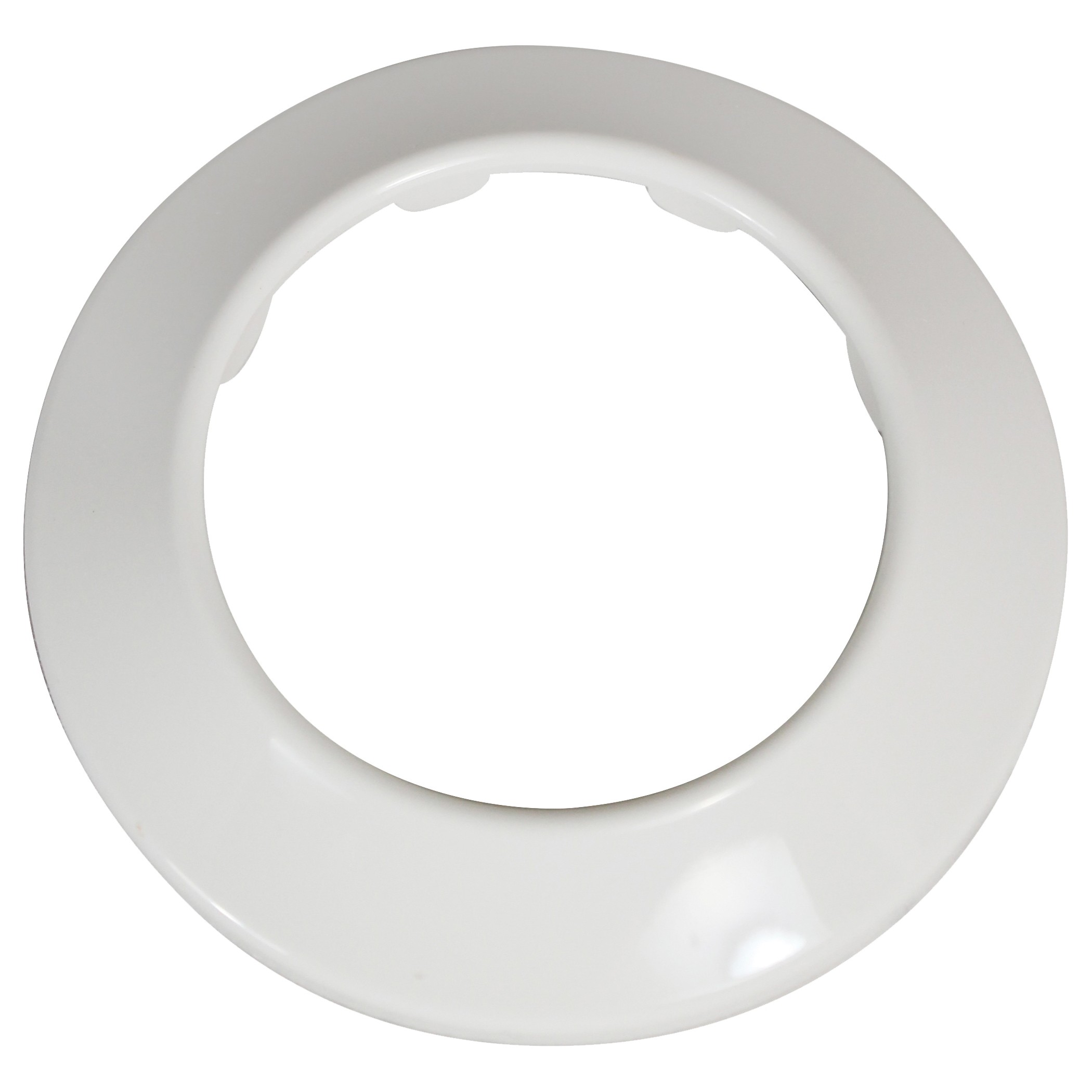 PP857-10 Shallow Flange, 1-7/8 in ID, 3 in OD, Plastic, Chrome-Plated