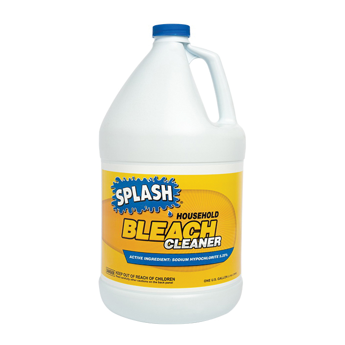 SPLASH 269027-28 Household Bleach, 1 gal, Liquid, Slight Chlorine - 1