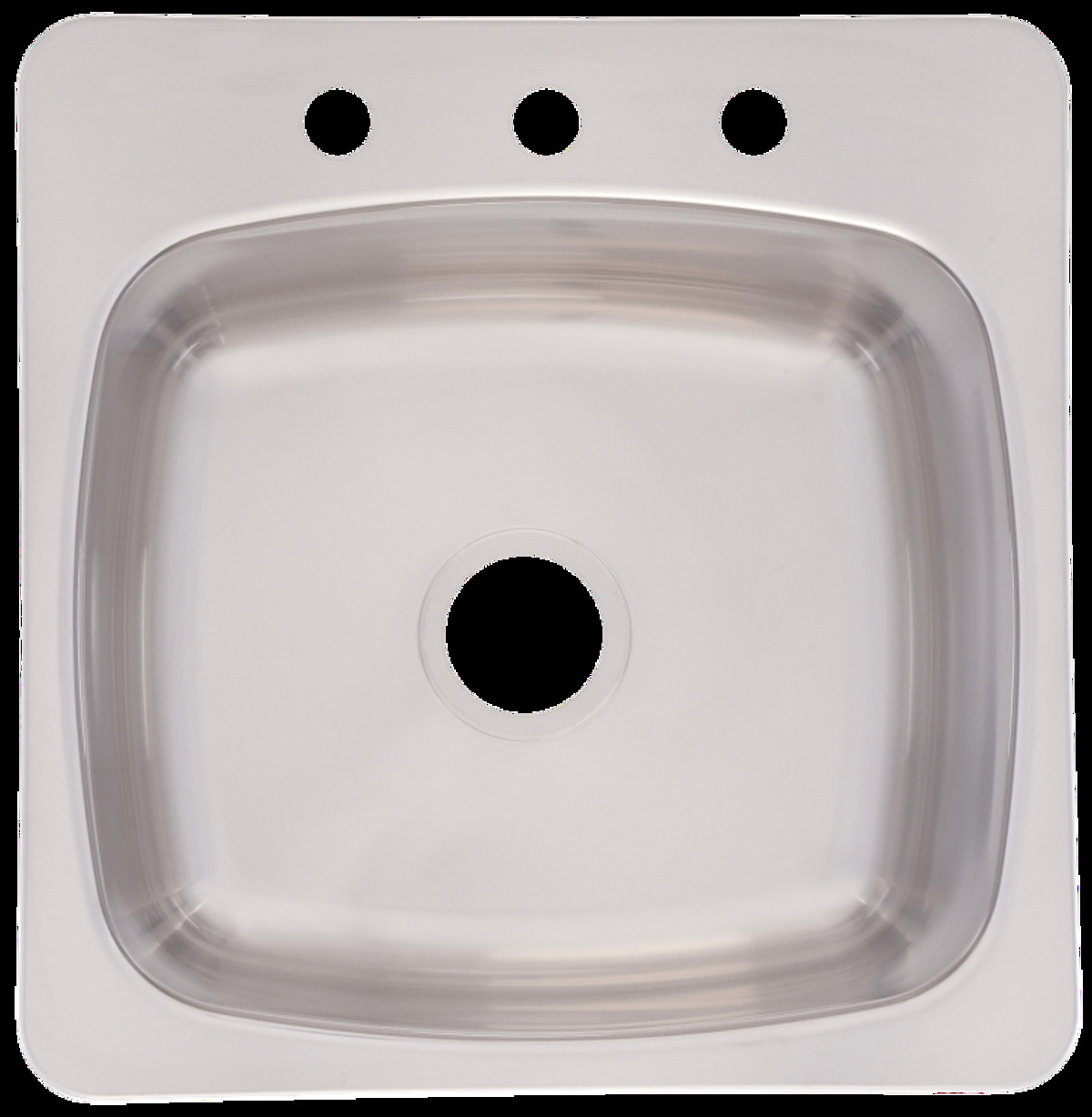 FSL2020-3 Utility Sink, 20 ga, Rectangle Bowl, 3-Deck Hole, 20.2 in OAW, 20.6 in OAH, Stainless Steel, 1-Bowl