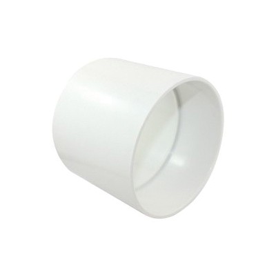 414214BC Coupling, 4 in, Hub, PVC, White, SCH 40 Schedule