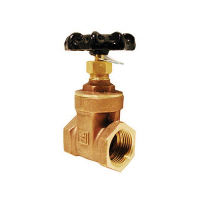 Lasco 06-1664 Standard-Duty Gate Valve, 1 in Connection, FIP, 200 WOG Pressure, Brass Body