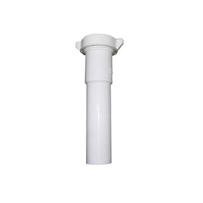 Lasco 03-4322 Pipe Extension, 1-1/2 in, 8 in L, Slip-Joint, PVC, White