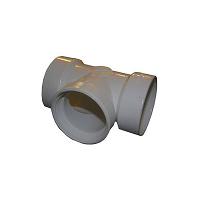 Lasco 25-9624 Test Tee, 3 in, Hub x FPT, PVC