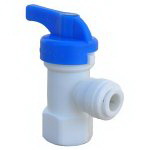 Lasco 19-6521 Angle Shut-Off Valve, 1/4 in Connection, Tube x FIP, Plastic Body
