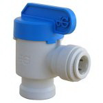 Lasco 19-6523 Angle Shut-Off Valve, 3/8 in Connection, Tube x FIP, Plastic Body