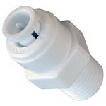 Lasco 19-6003 Pipe Adapter, 1/4 x 1/8 in, Tube x MIP, Plastic, 150 to 230 psi Pressure
