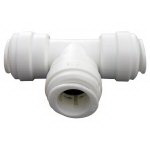 Lasco 19-6135 Reducing Pipe Tee, 3/8 x 3/8 x 1/4 in, Tube, Plastic