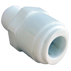 Lasco 19-6015 Adapter, 3/8 x 1/4 in, Tube x MIP, Plastic