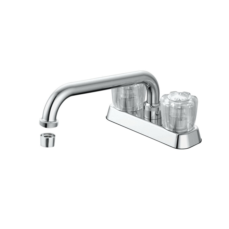 Coastal Series 67236-0001 Utility Faucet, 1.2 gpm, 2-Handle, 2-Faucet Hole, Chrome Plated, Knob Handle