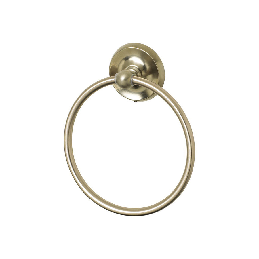 355-0504 Towel Ring, Metal/Zinc, Brushed Nickel, Wall Mounting