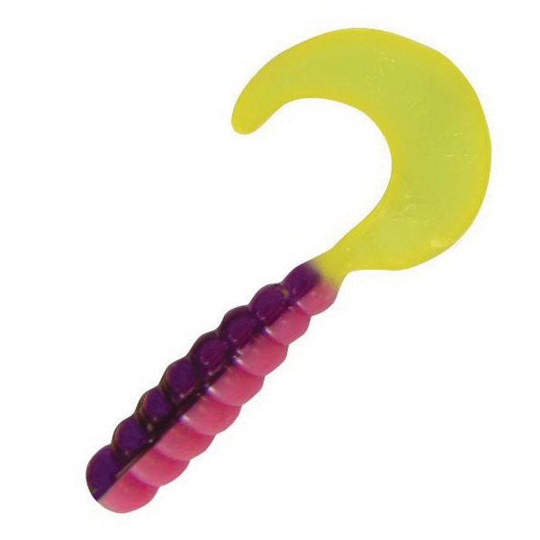 Kalin 2TG10-819 Triple Threat Grub, Crappie, Gamefish, Walleyes, Popsicle Lure