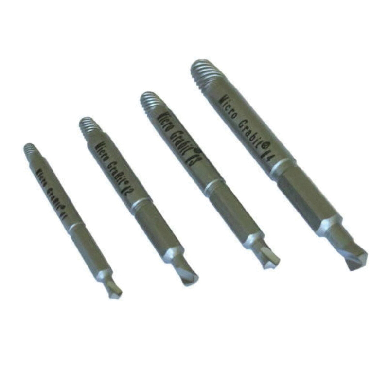 Grabit Pro Micro Series 4507P Broken Bolt Extractor Kit, 4-Piece, High-Strength Steel - 3
