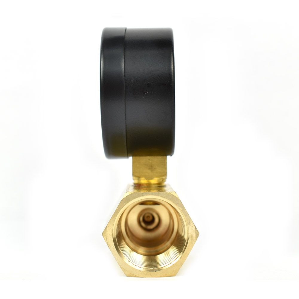 Water Test Gauge, Thrifco Plumbing, 1/4 in Connection, NPT, 2 in Dial, Pressed Steel Gauge Case, 0 to 30 psi - 2
