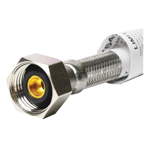 Faucet Riser, Thrifco Plumbing, 3/8 x 1/2 in Connection, 20 in L, Compression x FIP, Stainless Steel - 2