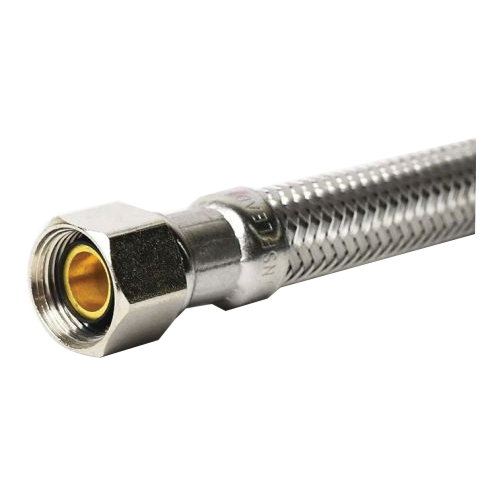 Faucet Riser, Thrifco Plumbing, 3/8 x 1/2 in Connection, 20 in L, Compression x FIP, Stainless Steel - 3