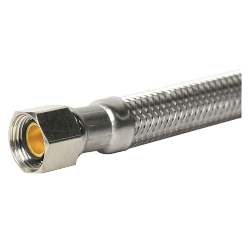 Toilet Riser, Thrifco Plumbing, 3/8 x 7/8 in Connection, 12 in L, Compression x Ballcock, Stainless Steel - 3